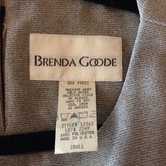 Brenda Goode Vintage Blouse S NWT Minimalist Classic Workwear Essential Pain - Picture 7 of 8